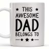 Create A Unique Family Mug With Custom Names And Cartoon Children - Personalized Custom Coffee Mug - DAD030_MG