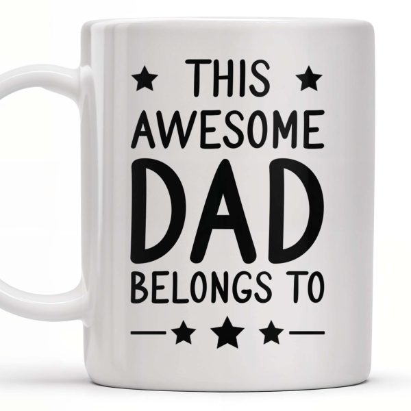 Create A Unique Family Mug With Custom Names And Cartoon Children - Personalized Custom Coffee Mug - DAD030_MG