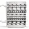 Create A Unique Pattern With Your Message, Geometric Patterns - Personalized Custom Coffee Mug - DAD214_MG
