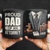 Create The Ideal Gift For The Lawyer In Your Life, Suit, Tie, Briefcase - Personalized Custom Coffee Mug - GRAD302_MG