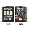 Create The Ideal Gift For The Lawyer In Your Life, Suit, Tie, Briefcase - Personalized Custom Coffee Mug - GRAD302_MG