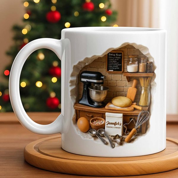Create Your Own Cozy Baking Corner - Personalized Custom Coffee Mug - COOK026_MG