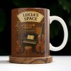 Create Your Own Musical Haven, Musical Instruments and Brick Wall - Personalized Custom Coffee Mug - FAM337_MG