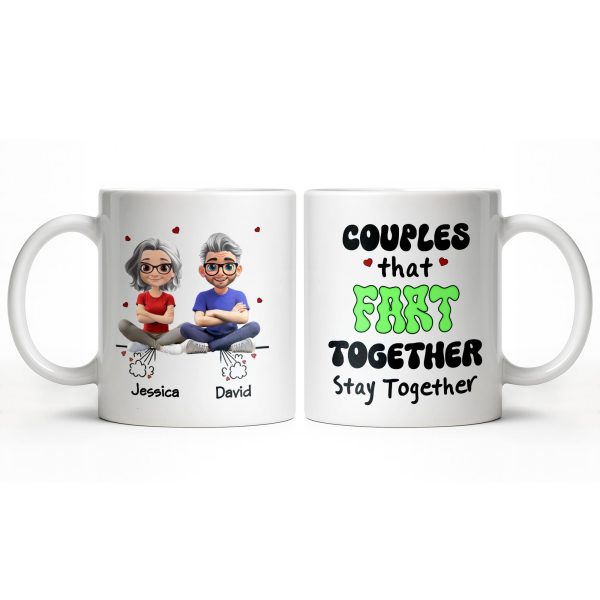 Create Your Personalized Couple Mug With Custom Characters - Personalized Custom Coffee Mug - CPL1033_MG