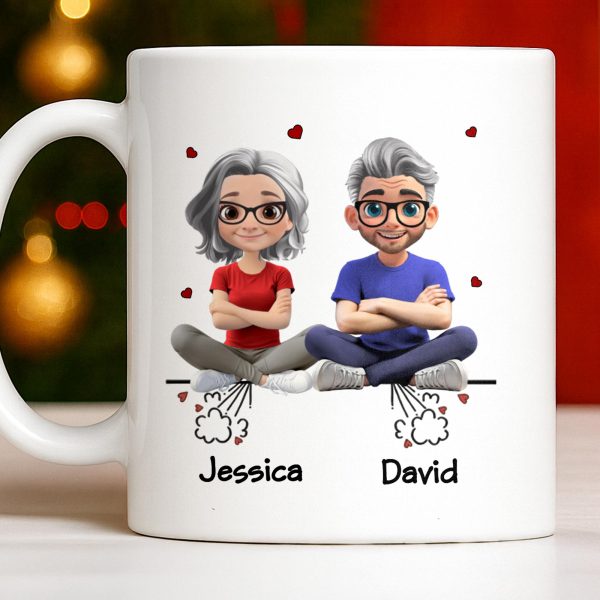 Create Your Personalized Couple Mug With Custom Characters - Personalized Custom Coffee Mug - CPL1033_MG