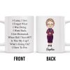 Create Your Special Message With A Personalized Character - Personalized Custom Coffee Mug - FAM303_MG