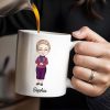 Create Your Special Message With A Personalized Character - Personalized Custom Coffee Mug - FAM303_MG