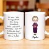 Create Your Special Message With A Personalized Character - Personalized Custom Coffee Mug - FAM303_MG