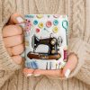 Creative Sewing Machine And Accessories Gift - Personalized Custom Coffee Mug - JBS046_MG