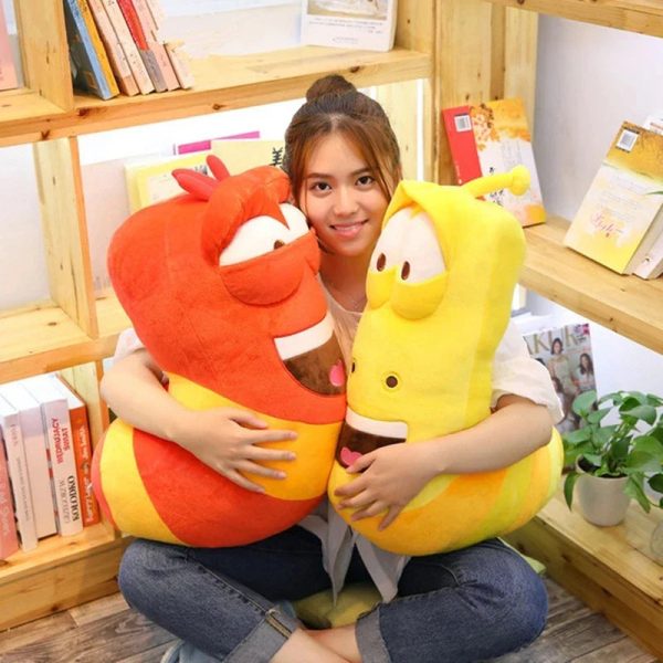 Creative soft cute stuffed larva toy