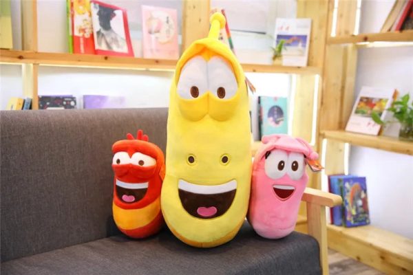Creative soft cute stuffed larva toy