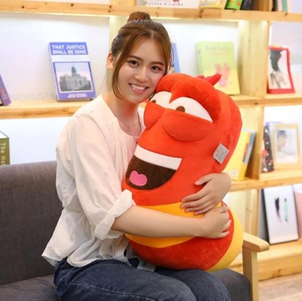 Creative soft cute stuffed larva toy