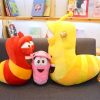 Creative soft cute stuffed larva toy