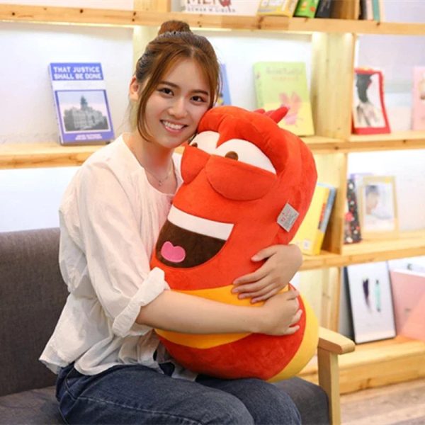Creative soft cute stuffed larva toy