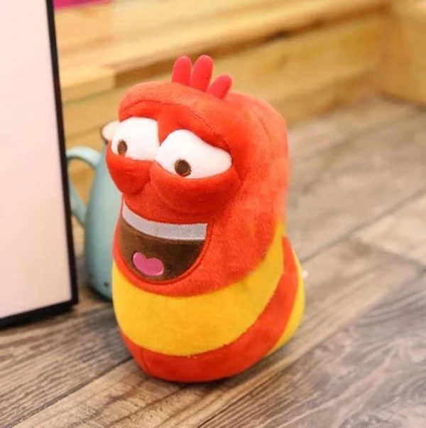Creative soft cute stuffed larva toy
