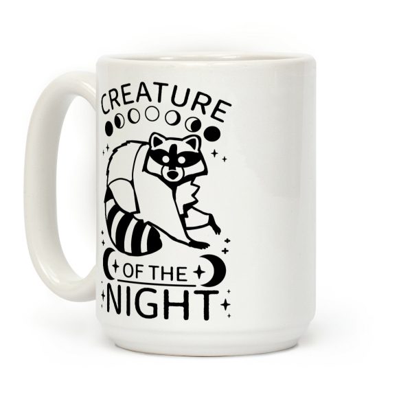 Creature Of The Night Raccoon Coffee Mug