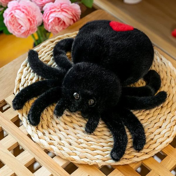 Creepy-Crawly Plush Spider Doll - Adorable Jumping Reptile Toy!