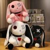 Creepy Goth Bunny Plushie