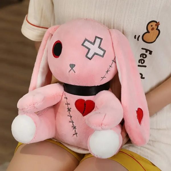 Creepy Goth Bunny Plushie