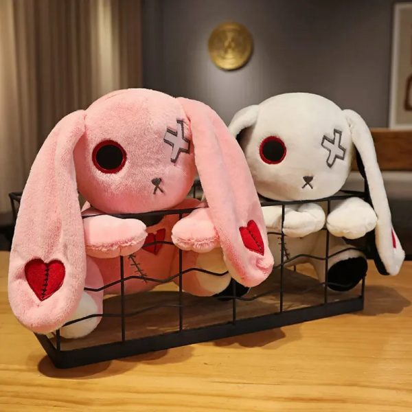 Creepy Goth Bunny Plushie