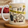 Crime Scene Do Not Cross Mystery Inspired Mug Design - Personalized Custom Coffee Mug - OFC027_MG