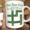 Crossword Best Team Ever Scrabble - Personalized Mug