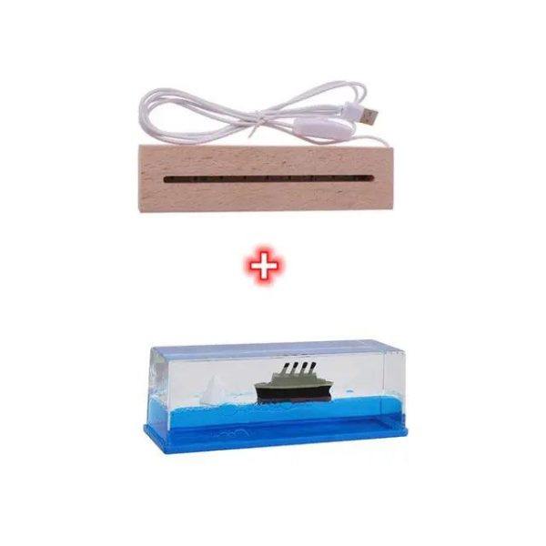 Cruise Ship Decoration Toy Fluid Drift Bottle Titanic Creative Ship
