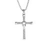 Crystal Cross Pendant Necklace for Men