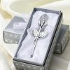 Crystal Glass Artificial Rose
