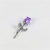 Crystal Glass Artificial Rose