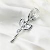 Crystal Glass Artificial Rose