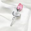 Crystal Glass Artificial Rose