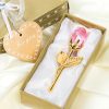 Crystal Glass Artificial Rose