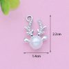 Crystal Pearl Deer Charm Set for Jewelry Making