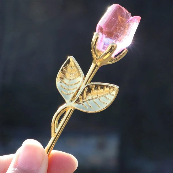Crystal Rose Artificial Flower – Mother's Day & Anniversary Gift