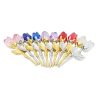 Crystal Rose Gold and Silver Artificial Flower Gift Box