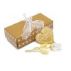 Crystal Rose Gold and Silver Artificial Flower Gift Box
