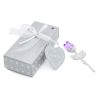 Crystal Rose Gold and Silver Artificial Flower Gift Box