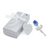 Crystal Rose Gold and Silver Artificial Flower Gift Box