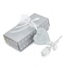 Crystal Rose Gold and Silver Artificial Flower Gift Box