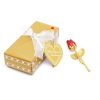 Crystal Rose Gold and Silver Artificial Flower Gift Box