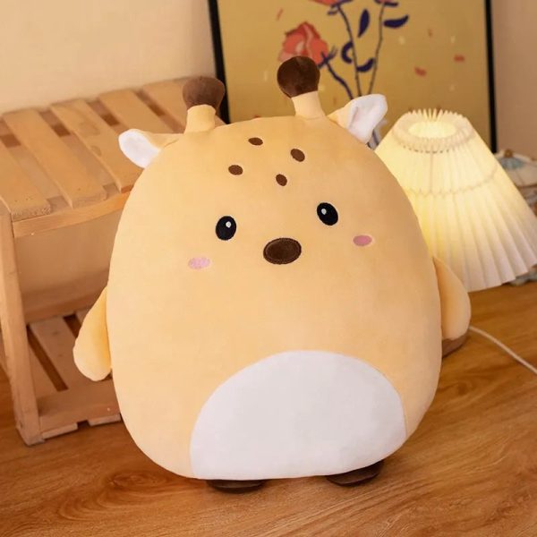 Cuddly Kawaii Zoo Animal Plushies - Soft Squishy Pillows for Kids