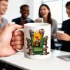 Cunning Raccoon Office Chaos Dumpster Fire Response Team - Personalized Mug - Funny Holiday Gift for Coworkers