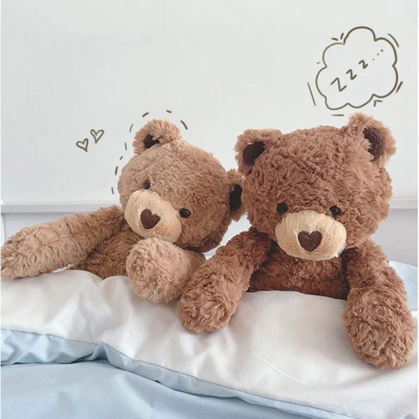 Curly Love Teddy Bear Plush Hug Pillow 40cm