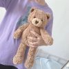 Curly Love Teddy Bear Plush Hug Pillow 40cm