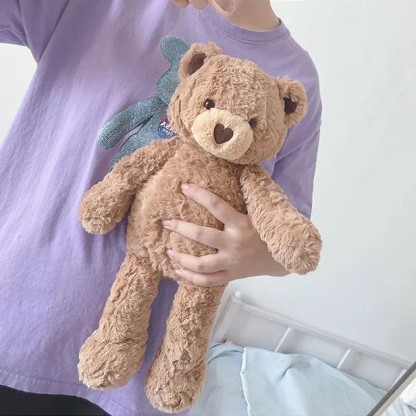 Curly Love Teddy Bear Plush Hug Pillow 40cm