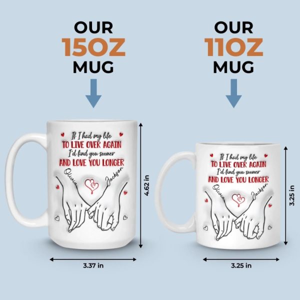 Custom 3D Inflated Effect Printed Mug - Personalized Anniversary Wedding Gifts For Husband And Wife, Him And Her - Love Feels Easy With You