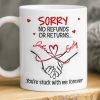 Custom 3D Inflated Effect Printed Mug - Personalized Anniversary Wedding Gifts For Husband And Wife, Him And Her - Our Love Starts With Coffee