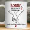 Custom 3D Inflated Effect Printed Mug - Personalized Anniversary Wedding Gifts For Husband And Wife, Him And Her - Side By Side Feels Natural