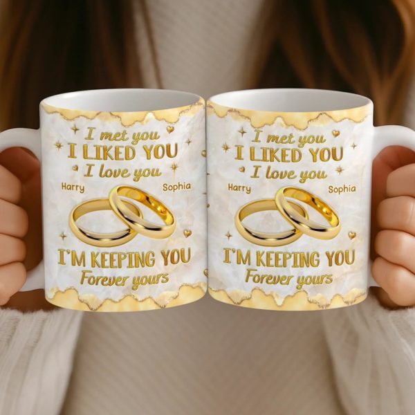 Custom 3D Inflated Effect Printed Mug - Personalized Anniversary Wedding Gifts For Husband And Wife, Him And Her - Still Choosing You Daily
